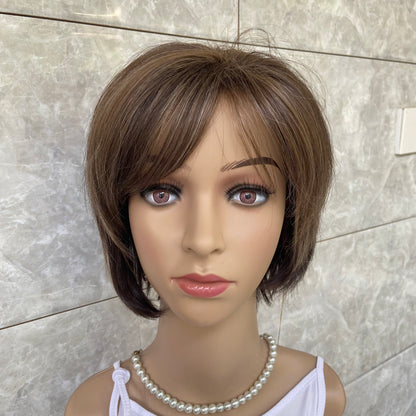 Short Straight Bob Hairstyle Women Synthetic Hair Wigs