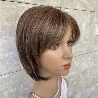 Short Straight Bob Hairstyle Women Synthetic Hair Wigs