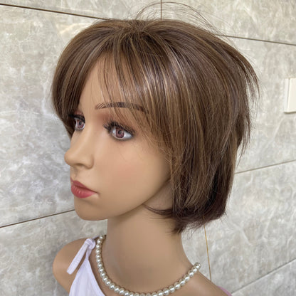 Short Straight Bob Hairstyle Women Synthetic Hair Wigs