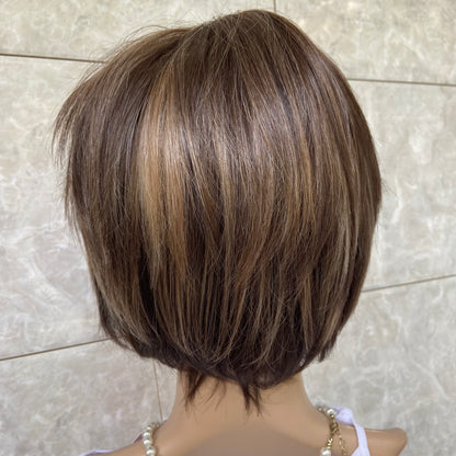 Short Straight Bob Hairstyle Women Synthetic Hair Wigs