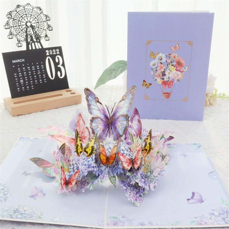 Sparkling Peacock 3D Three Dimensional Greeting Card Creative Birthday Greeting Card