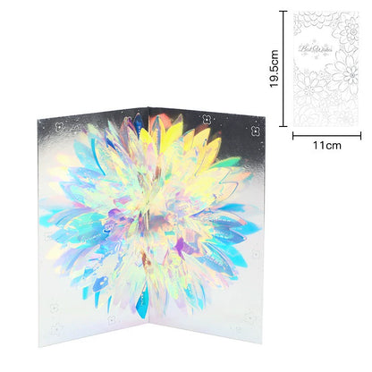 Sparkling Peacock 3D Three Dimensional Greeting Card Creative Birthday Greeting Card