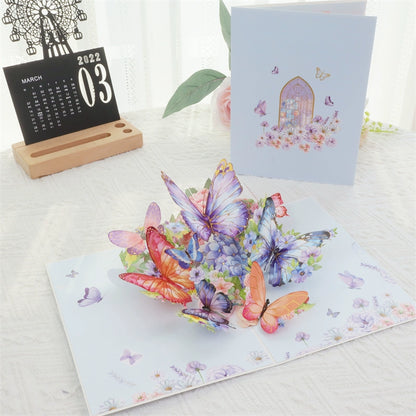 Sparkling Peacock 3D Three Dimensional Greeting Card Creative Birthday Greeting Card